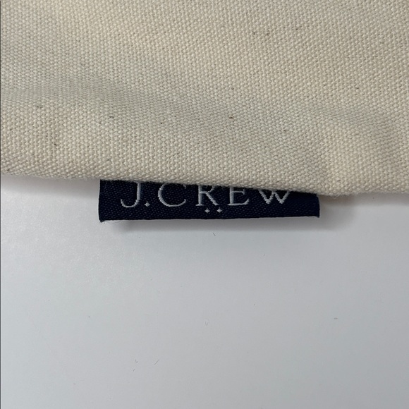 J.Crew Bonjour Embroidered Cotton Tote Bag 🌈 New With Tag - Picture 4 of 11